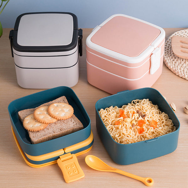 Moderne doppellagige Bento-Lunchbox