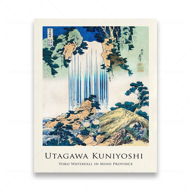 Japanischer Ukiyo-e Leinwand-Kunstdruck – Vintage-Wandposter
