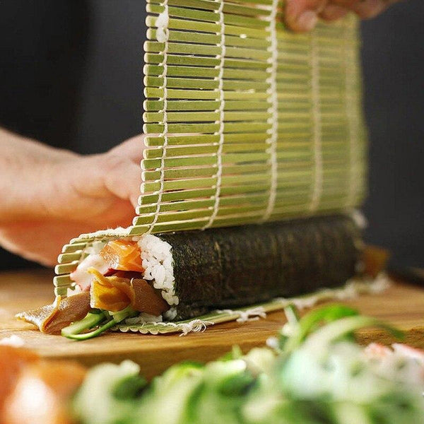 Natürliche Bambus-Sushi-Matte (grün)