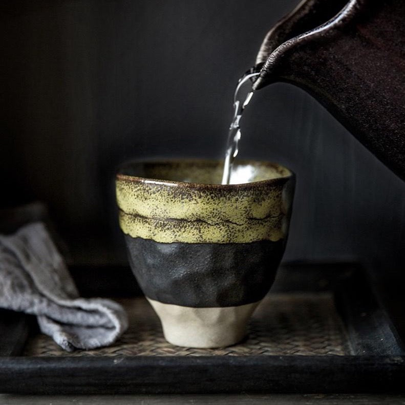 AUSVERKAUFT || „Imamura“ japanische Teetasse aus Keramik